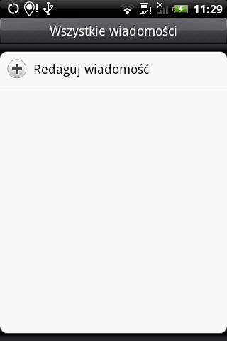 Htc Hero - wiadomość