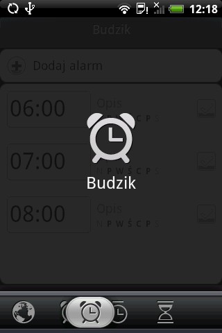 Htc Hero - zegar