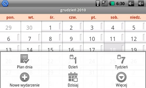 Test tPAD-780 - Kalendarz