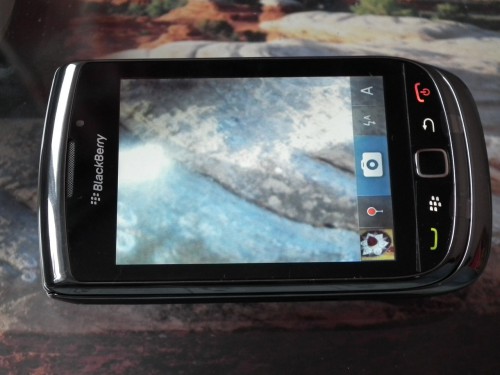 Test BlackBerry Torch 9800 - menu aparatu