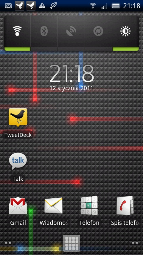 Test Sony Ericsson X10 z Androidem 2.1 - Pulpit