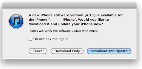 Aktualizacja iOS 4.3.1 już dostępna dla Apple iPhone, iPod oraz iPad