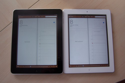 iPad2 i iPad1 - porównanie ekranów