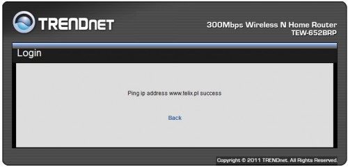TRENDNet TEW-652BRP: test ping