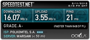 Test iPlus LTE - Speedtest