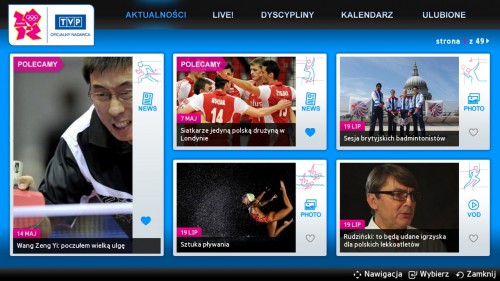 Aplikacja londyn2012.tvp.pl