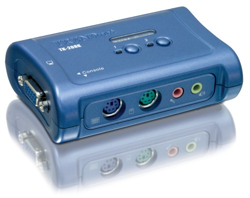 TK-208K - dwuportowy switch PS/2 z audio