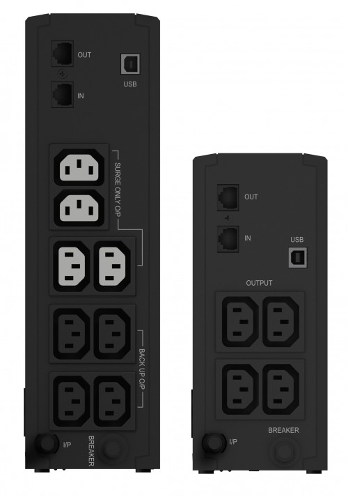 UPS ECO LCD o zakresie mocy 500-1000 VA