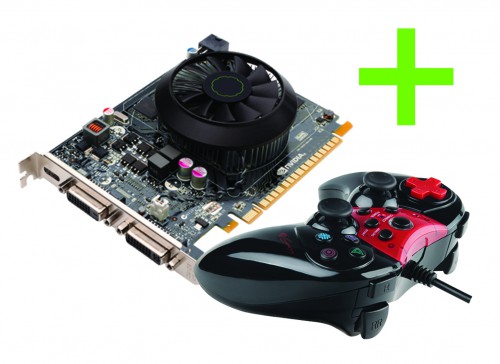 Karta graficzna NVIDIA GeForce GTX z serii 600 + gamepad