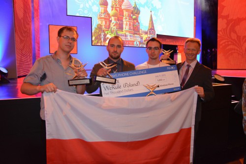 Zespół WeRule na podium Imagine Cup 2013