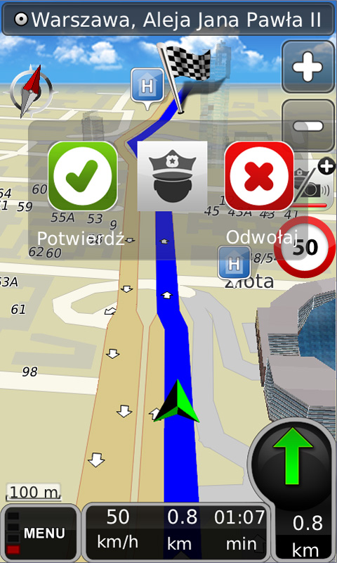 MapaMap 8.0 Android - telefon
