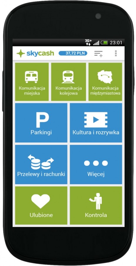 SkyCash 3.0 - menu główne