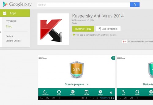 Fałszywa aplikacja na Android, która /twierdzi/, że chroni urządzenia mobilne
