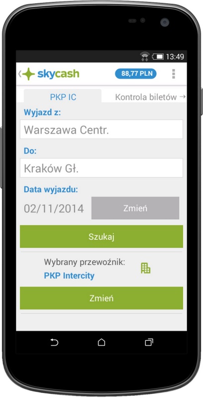 Zakup biletu PKP Intercity