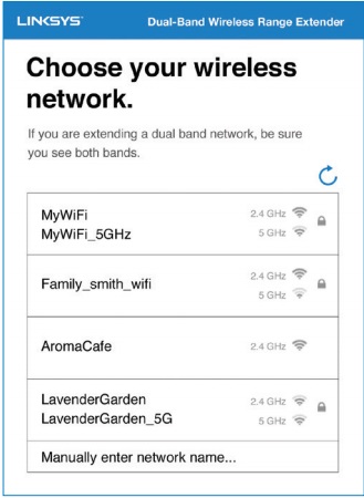 Wybierz swoją sieć WiFi