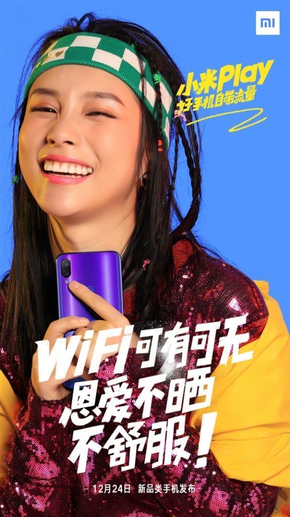 Xiaomi pokazała nowy młodzieżowy smartfon Play z wycięciem podobnym do kropli 3