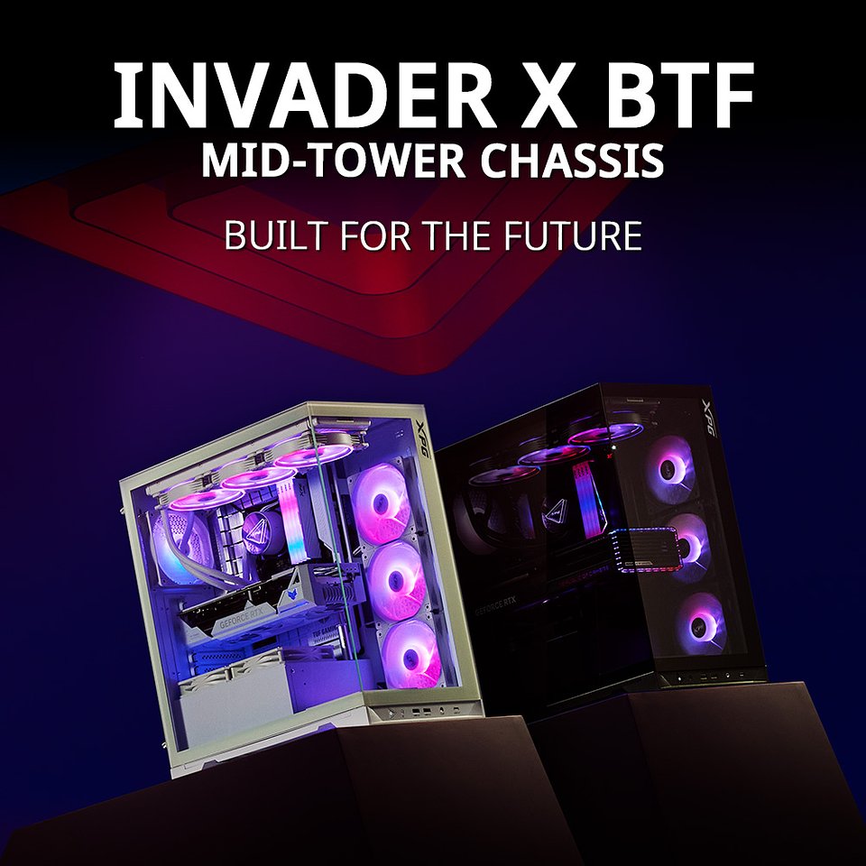 XPG prezentuje obudowę INVADER X BTF Mid-Tower