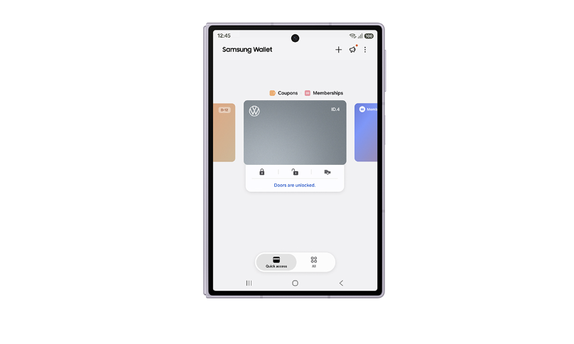 Samsung Wallet i Volkswagen rozszerzają możliwości łącznościz samochodami elektrycznymi dzięki integracji klucza cyfrowego